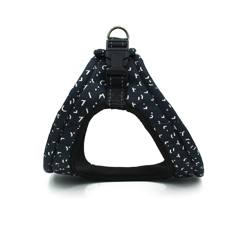 Harnais chien gilet à motifs pour petit chien - Marine
