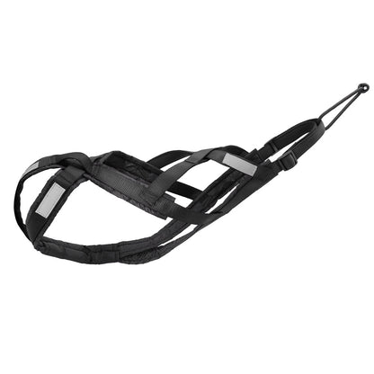 Harnais chien de traction X-back pour canicross - Noir