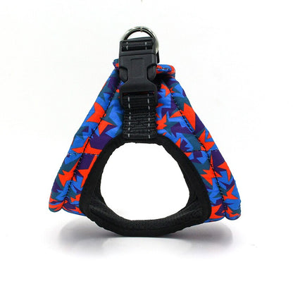Harnais chien gilet à motifs pour petit chien - Feuille d'érable