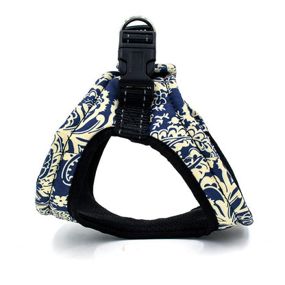 Harnais chien gilet à motifs pour petit chien - Vague