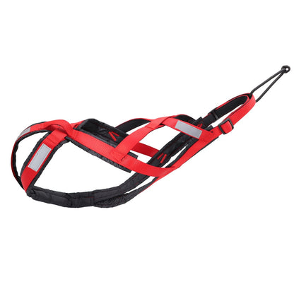 Harnais chien de traction X-back pour canicross - Rouge