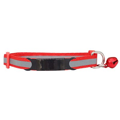Collier personnalisé rouge pour chien avec clochette rouge et plaque noire