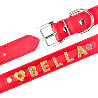 Vue générale du collier pour chien personnalisable en plusieurs couleurs