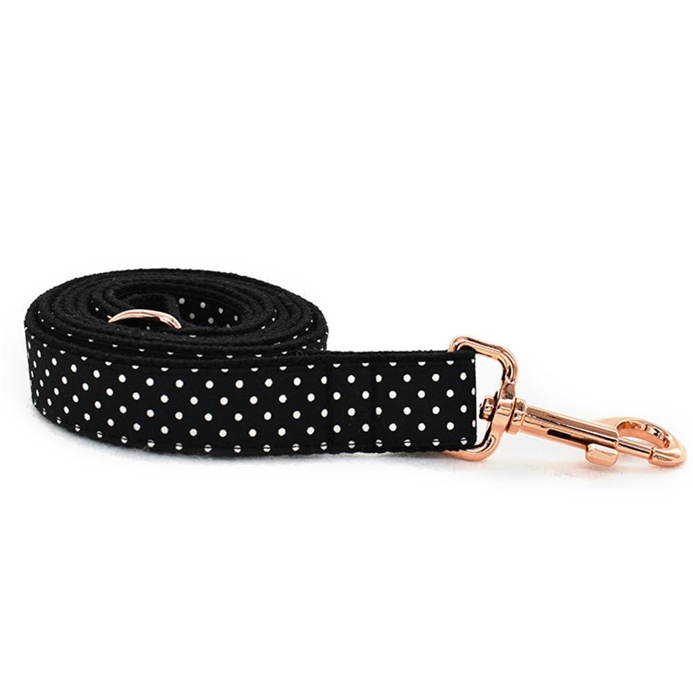 Collier chien personnalisé en nylon à pois